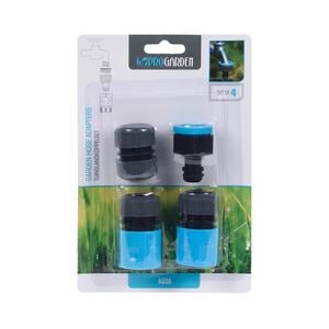 Gartenschlauch-Adapter-Set 4-teilig