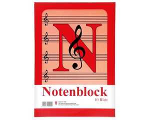 Notenblock DIN A4 10 Blatt