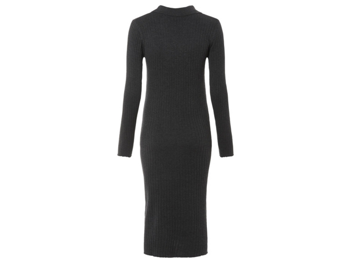 Bild 4 von esmara® Damen Geripptes Strickkleid, mit Baumwolle