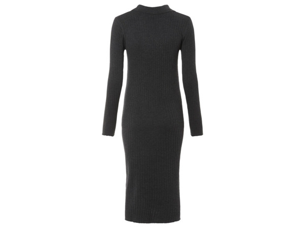 Bild 4 von esmara® Damen Geripptes Strickkleid, mit Baumwolle