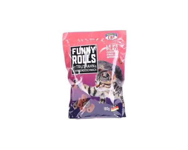 Bild 1 von Perfecto Cat Funny Rolls mit Truthahn & Schinkengeschmack 180 g