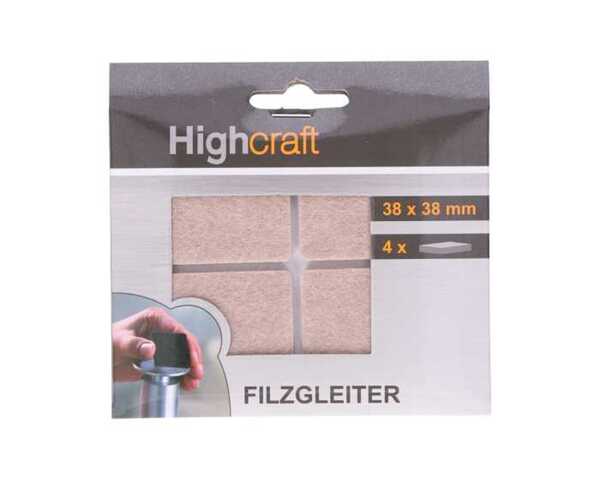 Bild 1 von Filzgleiter Set 4er, braun, ca. 3,8x3,8cm