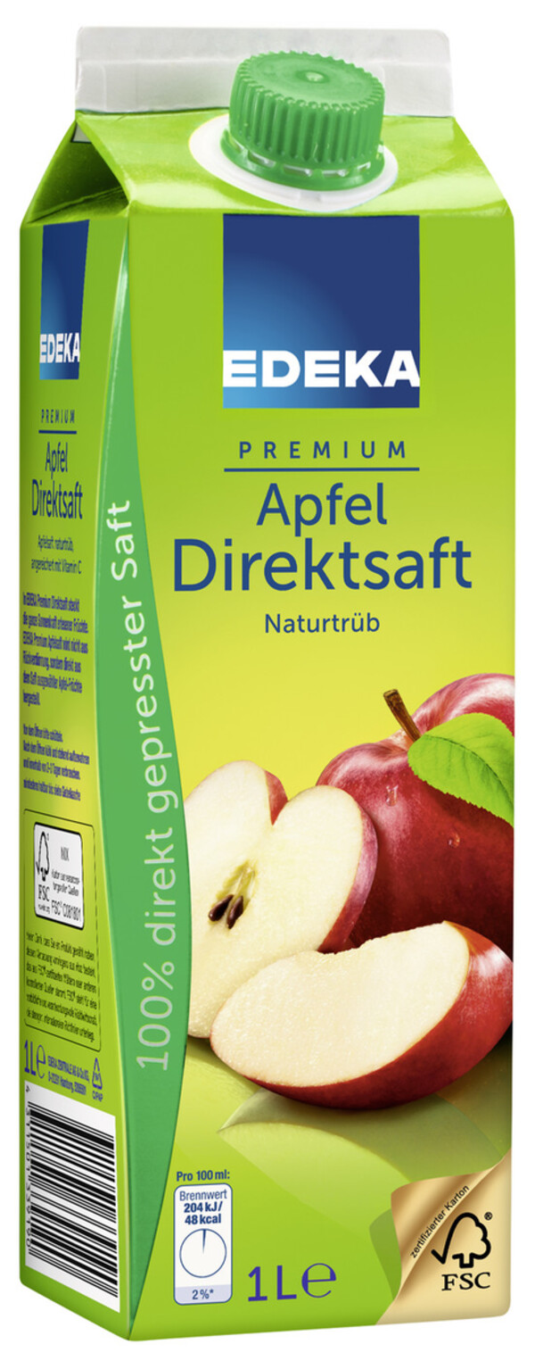 Bild 1 von EDEKA Apfel Direktsaft naturtrüb 1L