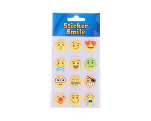 Schaum Sticker Smile 12 Sticker 1 Blatt 6fach