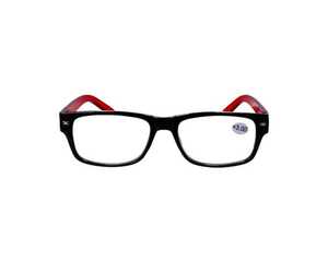 Star Optic Lesehilfe MD2 aus Kunststoff +3,0 Dioptrien schwarz/rot