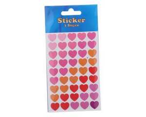 Sticker Love 8,5 x 16 cm 3 Blatt 6fach