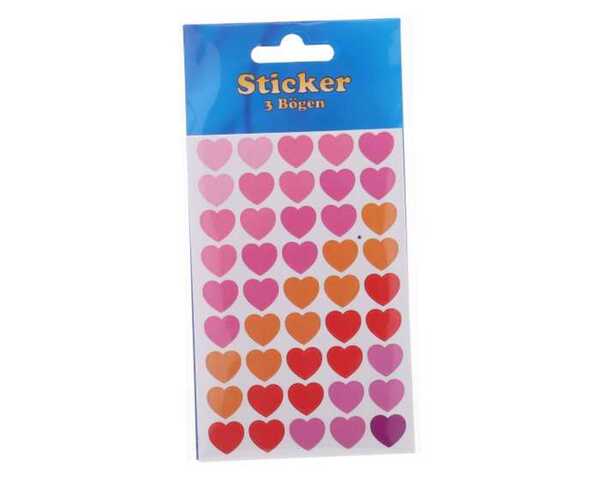 Bild 1 von Sticker Love 8,5 x 16 cm 3 Blatt 6fach