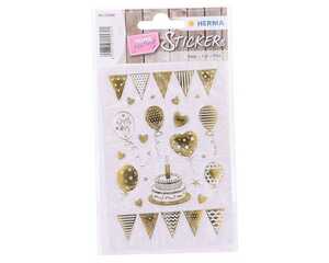 Herma Home Sticker Birthday Party transparent 1 Blatt