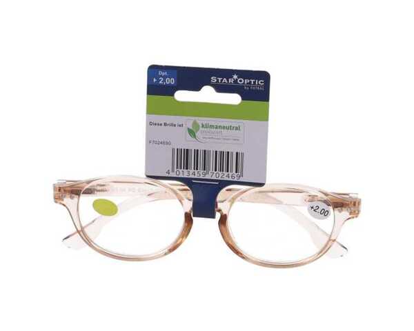 Bild 1 von Star Optic Lesehilfe MD1 aus Kunststoff +2,0 Dioptrien beige