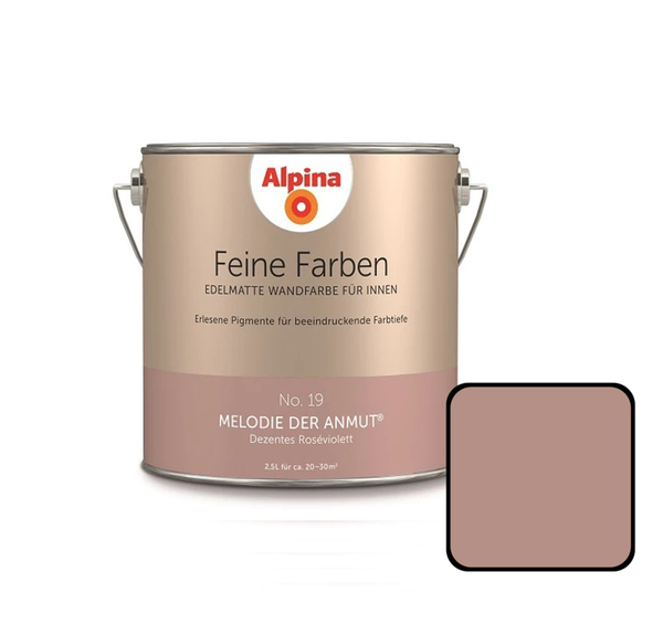 Bild 1 von Alpina Feine Farben No. 19 Melodie der Anmut 2,5 L dezentes roséviolett edelmatt