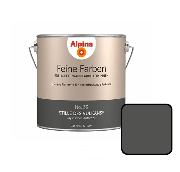 Bild 1 von Alpina Feine Farben No. 33 Stille des Vulkans 2,5 L mystisches anthrazit edelmatt