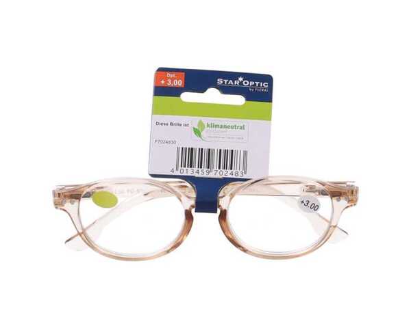 Bild 1 von Star Optic Lesehilfe MD1 aus Kunststoff +3,0 Dioptrien beige