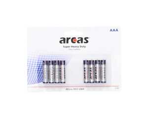 Arcas Micro-Batterien Zink-Kohle 1,5 V AAA/LR03 8er