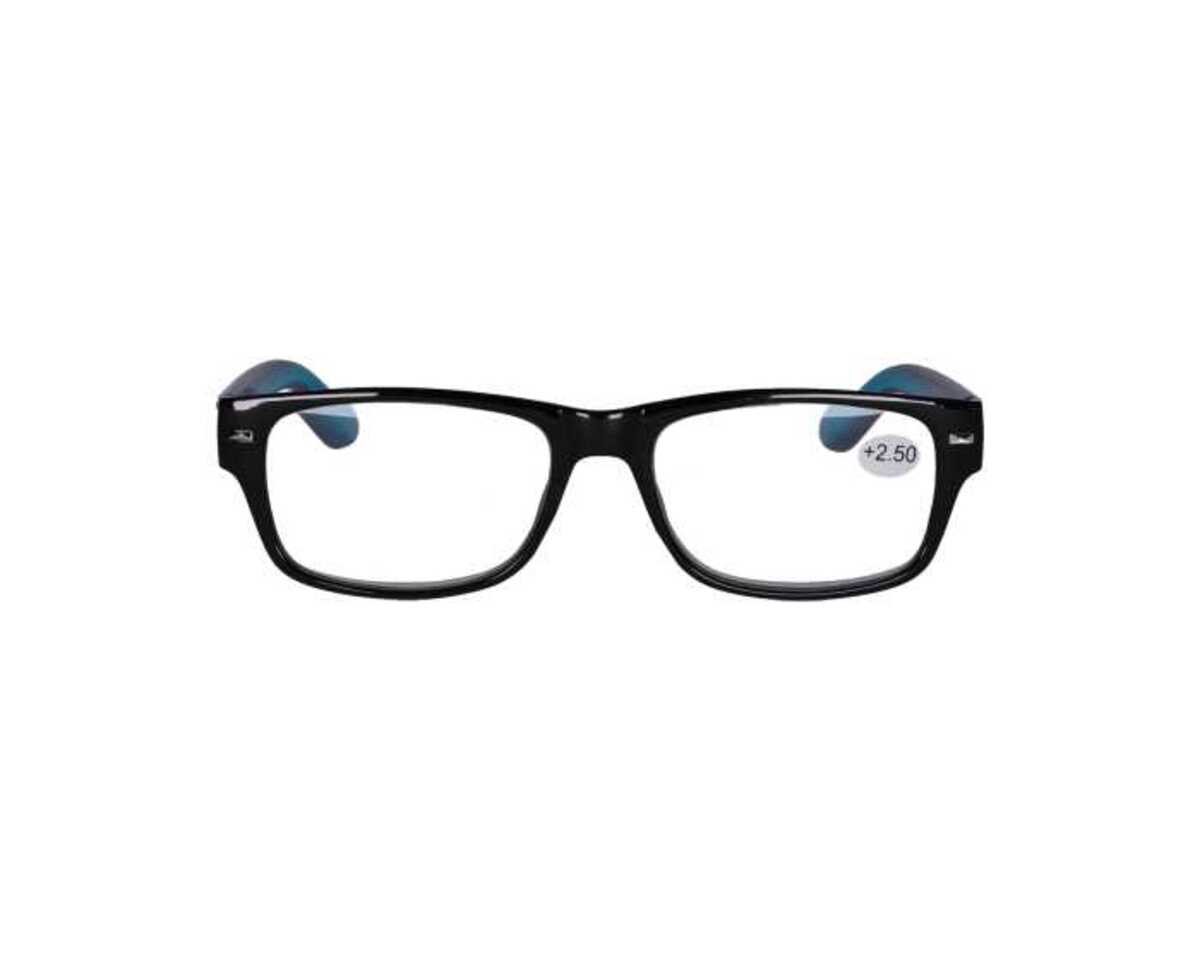 Bild 1 von Star Optic Lesehilfe MD2 aus Kunststoff +2,5 Dioptrien schwarz/blau