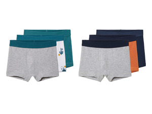 lupilu® Kleinkinder Boxer, 3 Stück, reine Bio-Baumwolle