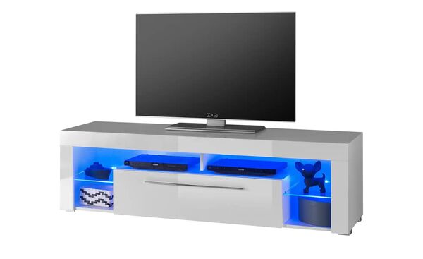 Bild 1 von TV-Lowboard  Elias ¦ weiß ¦ Maße (cm): B: 153 H: 44 T: 44 Tische > HiFi & TV-Tische - Sconto