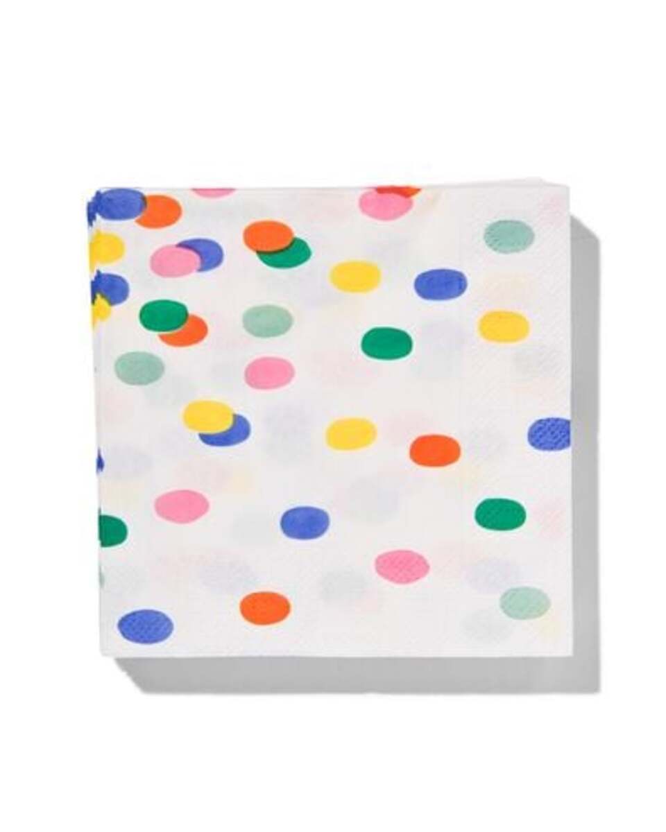 Bild 3 von 20er-Pack Servietten, 24 x 24 cm, Papier, gepunktet