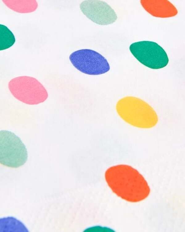 Bild 2 von 20er-Pack Servietten, 24 x 24 cm, Papier, gepunktet