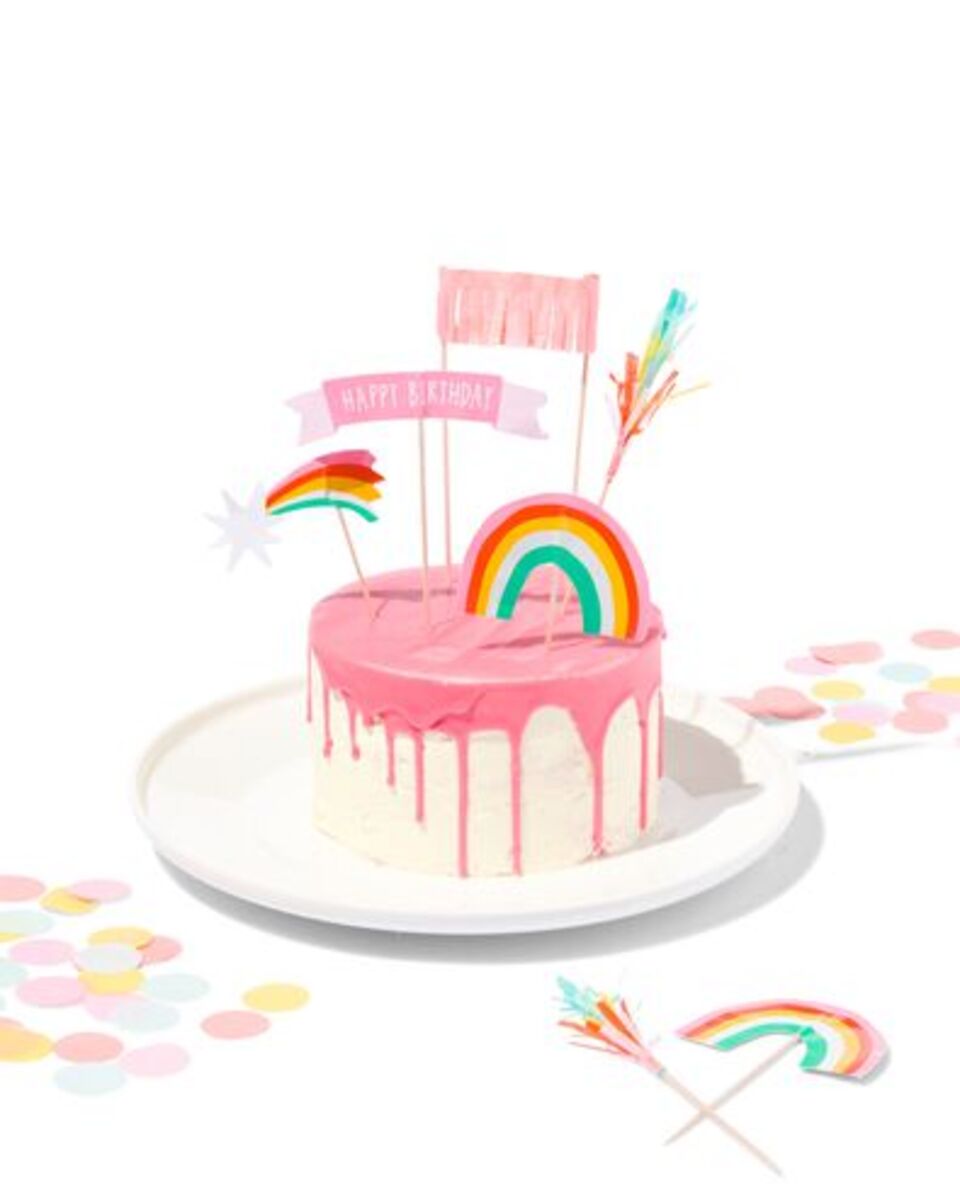 Bild 4 von Torten-Dekospieße, Regenbogen, 10-teilig