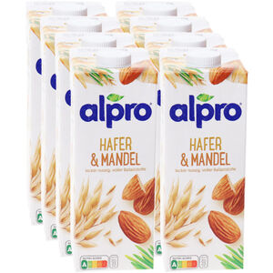 Alpro Hafer & Mandel Drink, 8er Pack