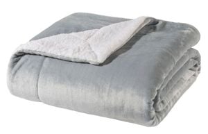 WOHNWOHL® Flauschige Sherpa Kuscheldecke • Mikrofaser Wohndecke • Fleecedecke als Sofaüberwurf • Sofadecke/Tagesdecke/Wohnzimmerdecke • Teddyfleece Decke für Bett und Sofa