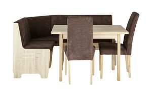 Eckbankgruppe  Carola ¦ braun ¦ Maße (cm): B: 164 H: 87 T: 124 Hocker & Bänke > Eckbankgruppen - Sconto