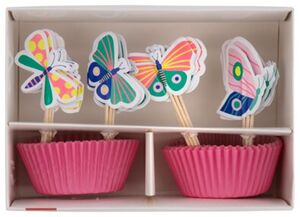 24er-Cupcake-Set, Schmetterlinge