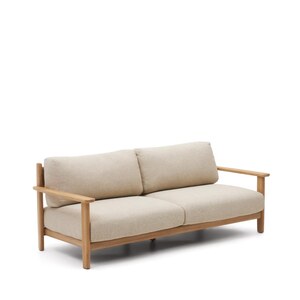 Kave Home Gartensofa TIRANT 212 cm Teak /naturfarbig