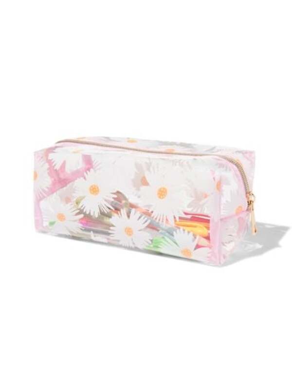 Bild 2 von Federtasche, transparent, Blumen