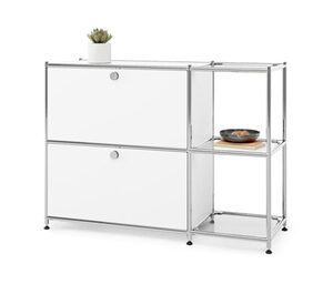 Sideboard Metall »CN3« mit 2 Klappenfächern, weiß