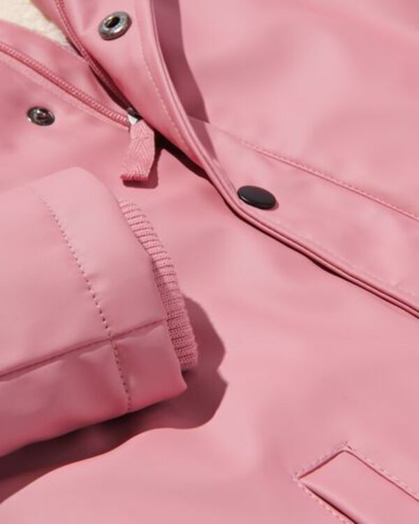 Bild 2 von Kinder-Jacke, PU, mit Kapuze altrosa