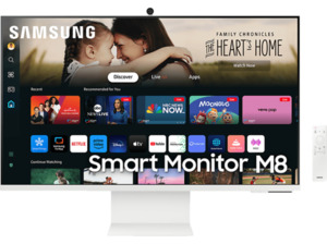 SAMSUNG S32DM801UU 32 Zoll UHD 4K Smart Monitor (4 ms Reaktionszeit, 60 Hz (max.) ), Weiß