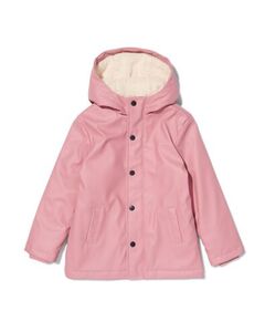 Kinder-Jacke, PU, mit Kapuze altrosa