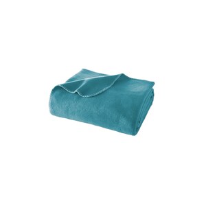 WOHNWOHL® Wohndecke uni • Soft-Fleece-Decke • Polarfleece-Decke • Tagesdecke • Kuscheldecke • Viscose-Decke Mischung • Sofaüberwurf • Fleecedecke • Couch-Decke • Überwurf • wei