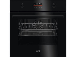 AEG BPE53516AB, Backofen (Einbaugerät, 65 l, 594 mm breit), Serie 6000, Schwarz