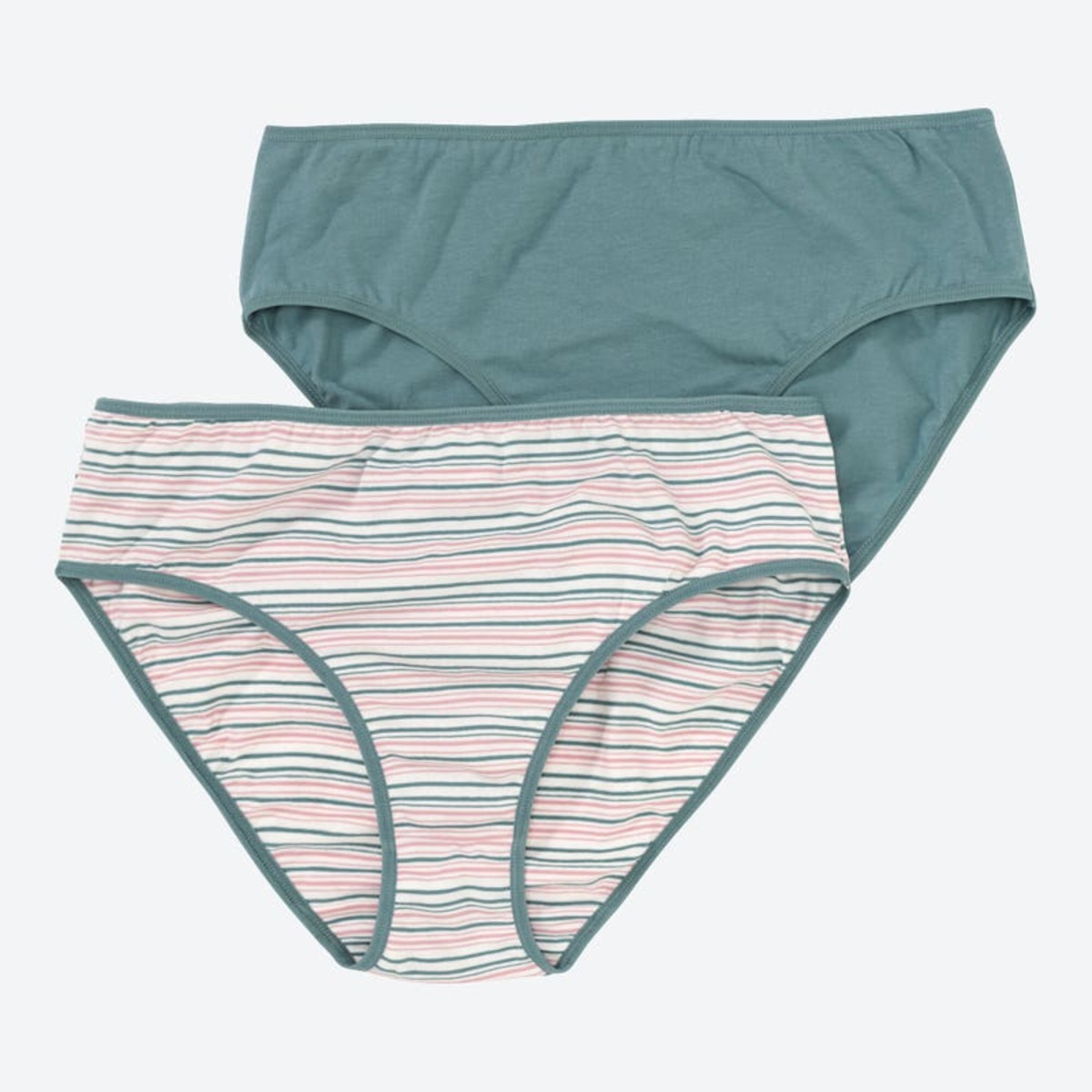 Bild 1 von Damen-Rioslip mit Ringelmuster, 2er-Pack, Green
