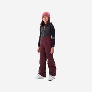 Skihose Kinder mit Rückenprotektor - FR900 bordeaux Violett