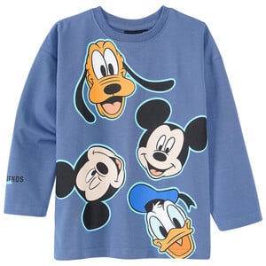 Micky Maus Langarmshirt mit großem Print BLAU