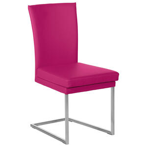 Musterring Schwingstuhl, Pink, Leder, Metall, Echtleder, Kufe, 47x95x57 cm, Typenauswahl, Lederauswahl, Esszimmer, Stühle, Esszimmerstühle, Schwingstühle