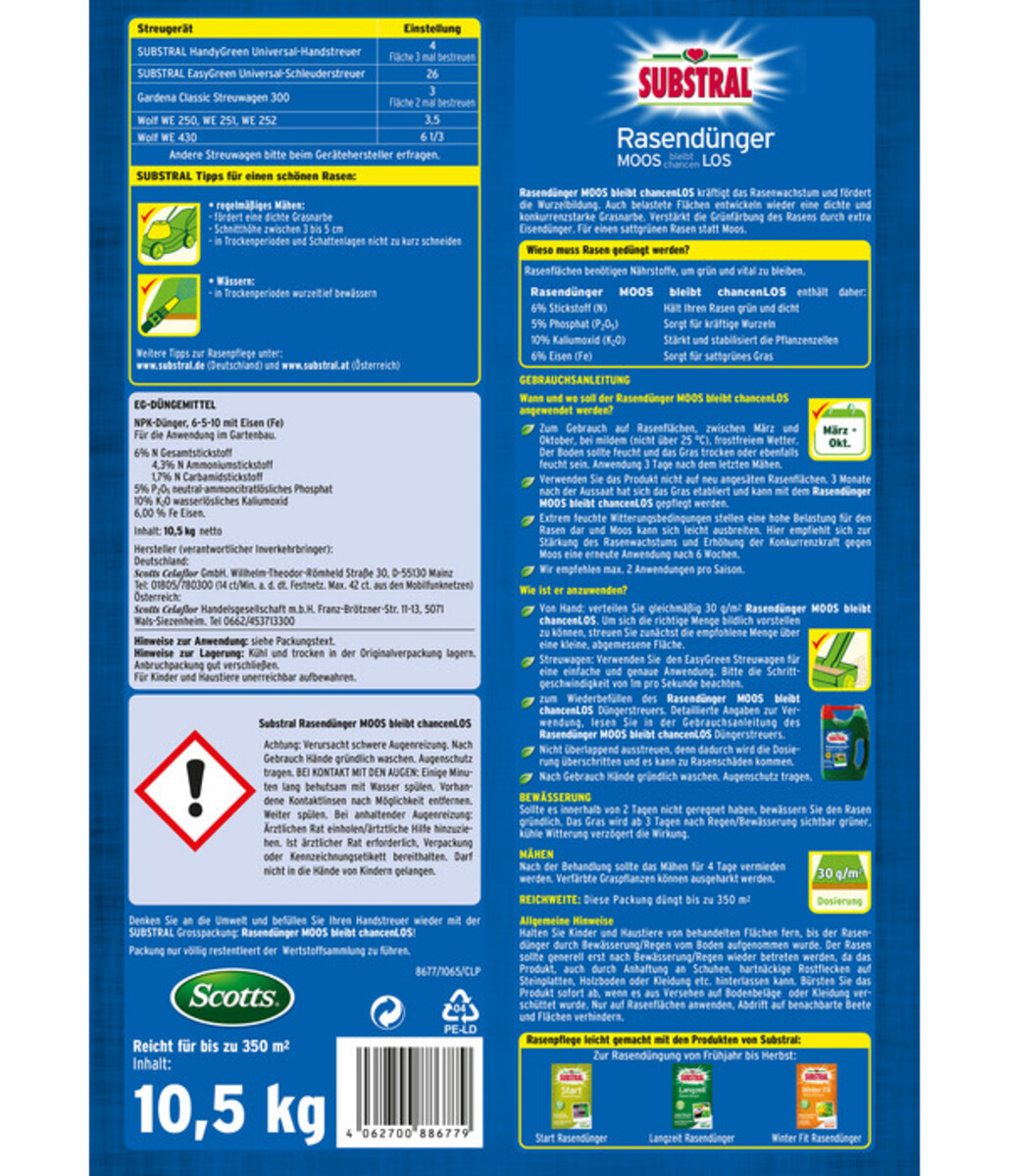 Bild 3 von Substral® Rasendünger Mooslos