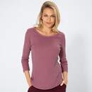 Bild 1 von Damen-Langarmshirt aus reiner Baumwolle, Pink