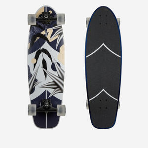 Longboard Surf Cruiser Skateboard 33'' - Natura blau Blau|schwarz|weiß