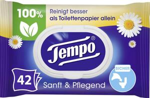 Tempo Feuchte Toilettentücher sanft & pflegend Kamille