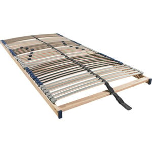 Sleeptex Lattenrost, Holz, Birke, Schichtholz, 7-Zonen, 90x200 cm, Über- und Sondergrößen erhältlich, Federholzleisten verleimt, bewegliche Leistenlagerung, Federleisten mit Triokappen, Mittelgur