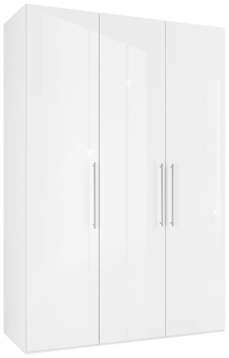 Bild 1 von Drehtürenschrank Glossy in Weiß ca. 147x219x60cm, Weiß