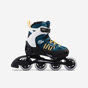 Inline Skates Inliner Fitness FIT 5 Racing Kinder blau Blau|gelb|grün|orange