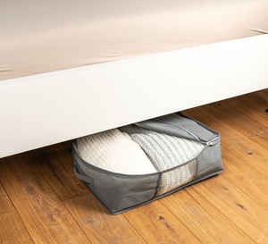 Unterbett-Aufbewahrungstasche mit Griff, ca. 59x40x20cm, NKD-EMMA, Gray