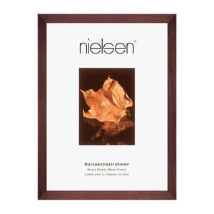 Nielsen Bilderrahmen, Dunkelbraun, Holz, rechteckig, 30x40 cm, Bilderrahmen, Bilderrahmen