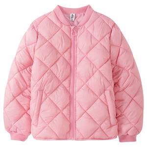 Mädchen Steppjacke mit Reißverschluss ROSA