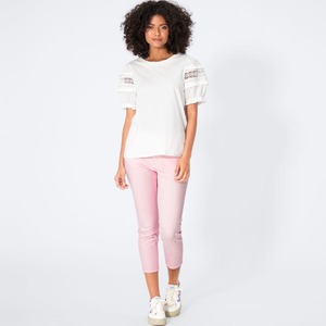 Damen-Caprihose mit Schlitz, Rose